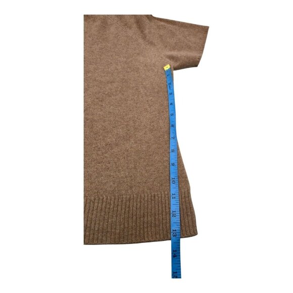 Valerie Stevens Sweater Women XL Brown cashmere Grandpa Core Minimalist Career - Picture 3 of 6